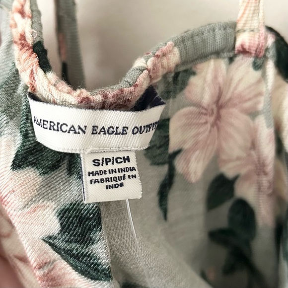 NWT American Eagle Floral Button Front Tank Top - Picture 5 of 6